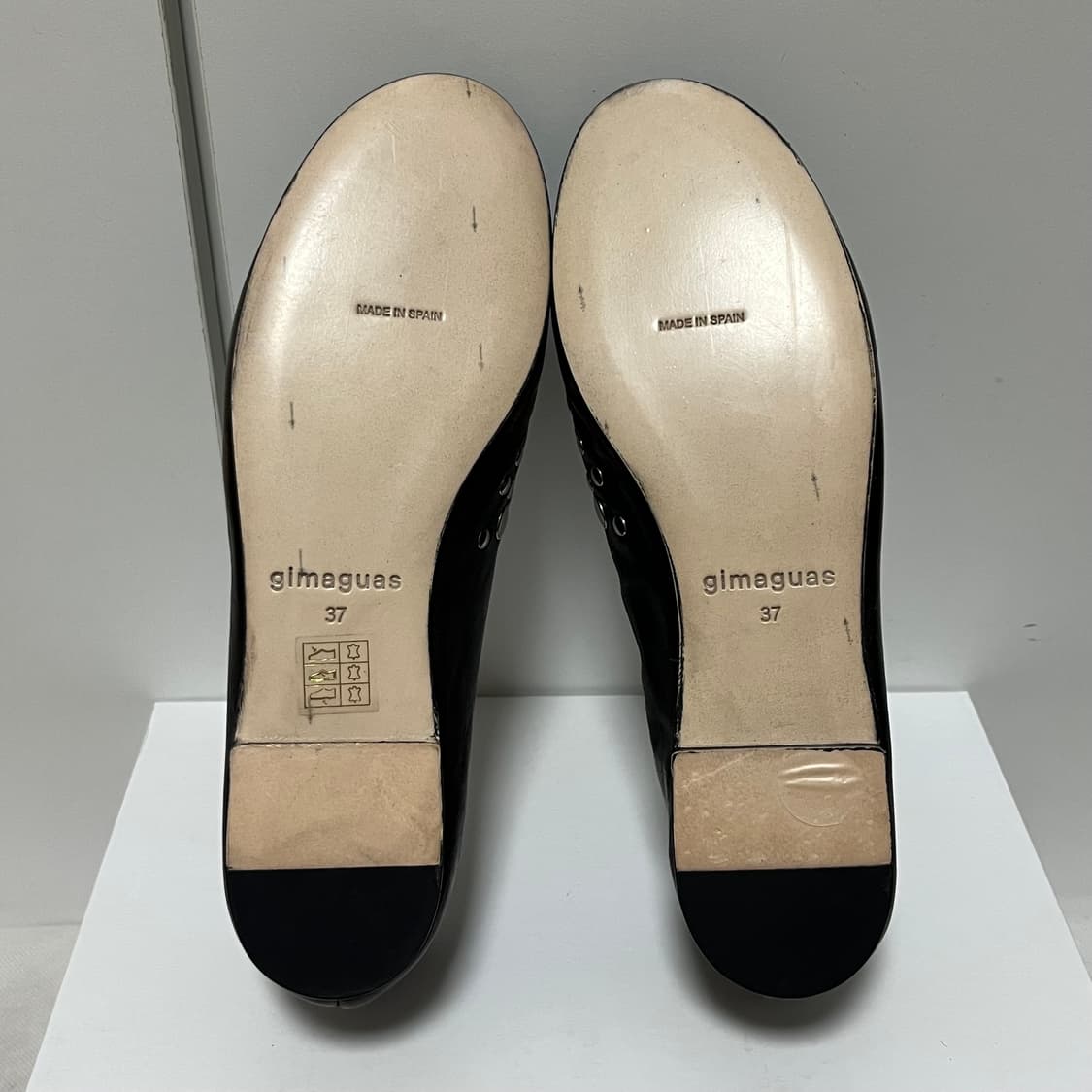 [37]기마구아스 스터드 발레리나 슈즈/브라운 상품이미지5