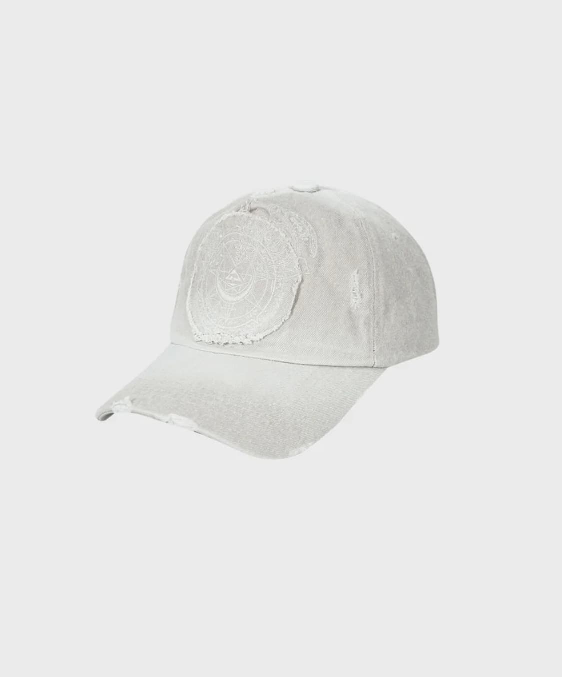 런던파퓸스 아카이브 DISTRESSED APPLIQUE CAP IVORY 상품이미지4