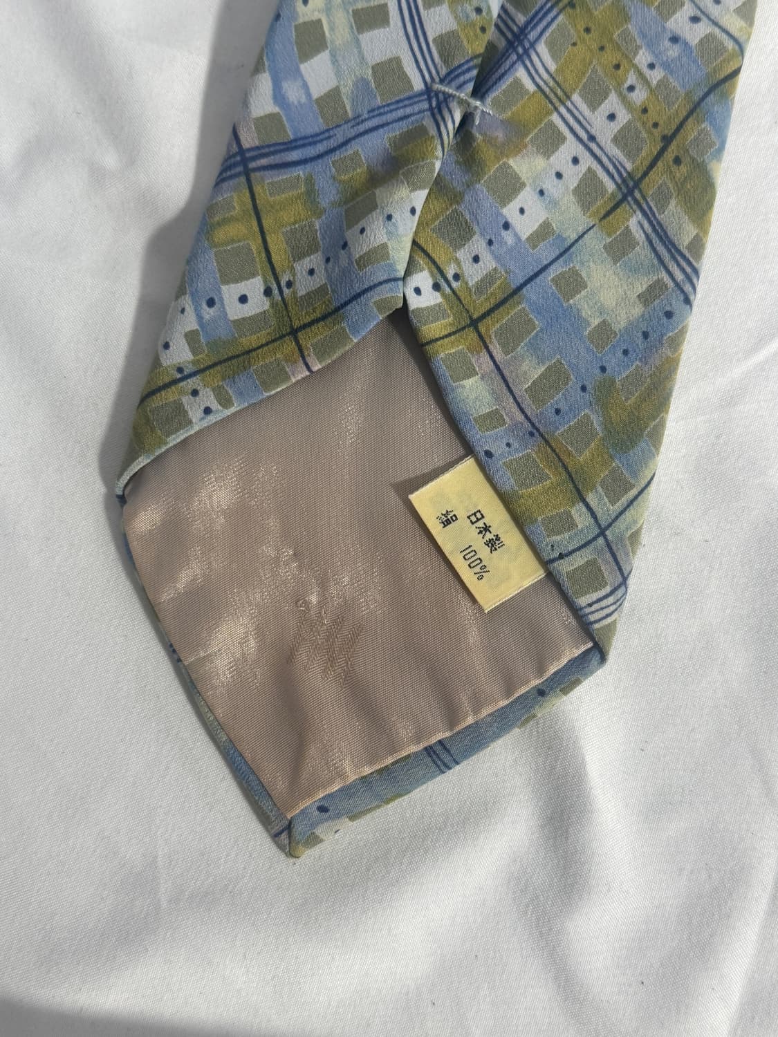 이세이미야케 디자인 스튜디오 아트 실크 넥타이 상품이미지4