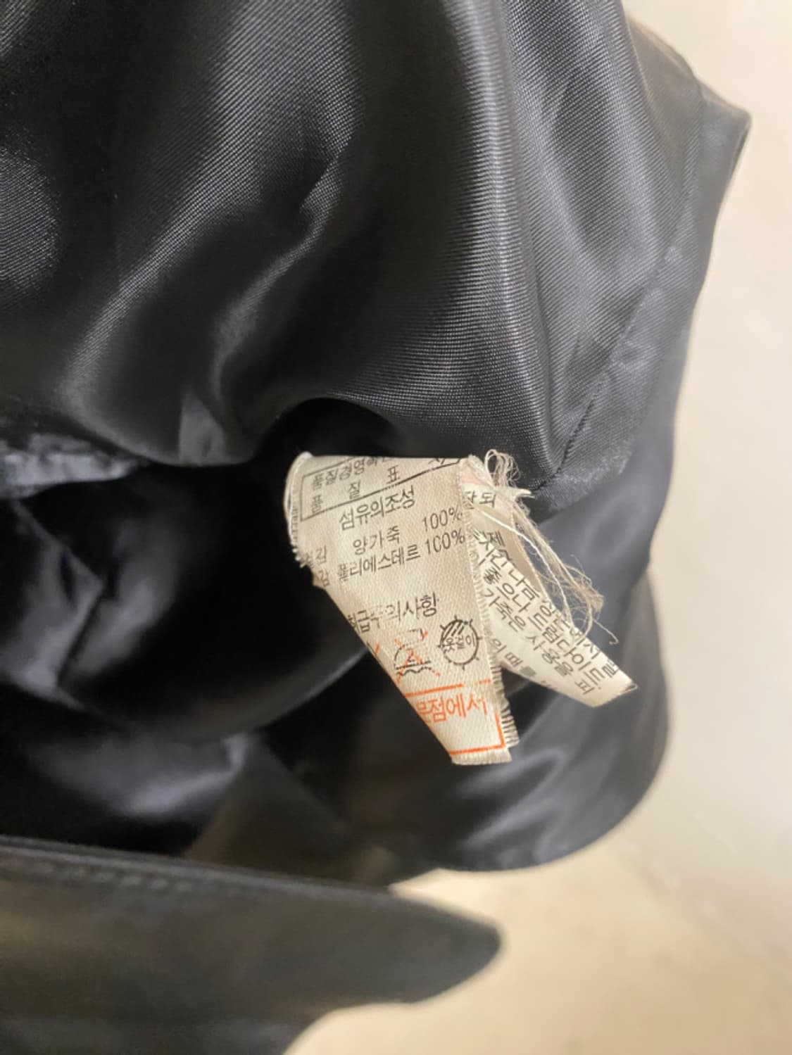 VTG leather stitch blazer jacket 레더 블레이져 상품이미지8