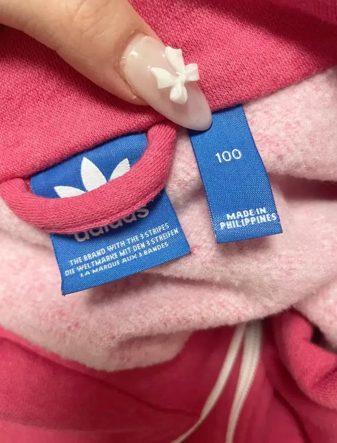 아디다스 파이어버드 코튼 핑크 트랙탑 후드집업 져지 빈티지 상품이미지2