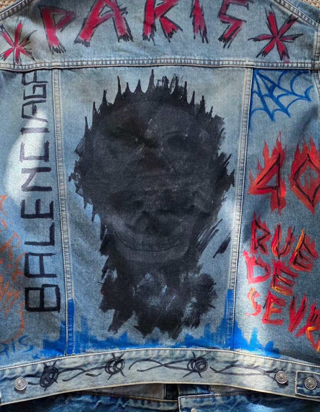 [명작] 발렌시아가 PARIS 명작 그래피티 데님 트러커 type 3 상품이미지4