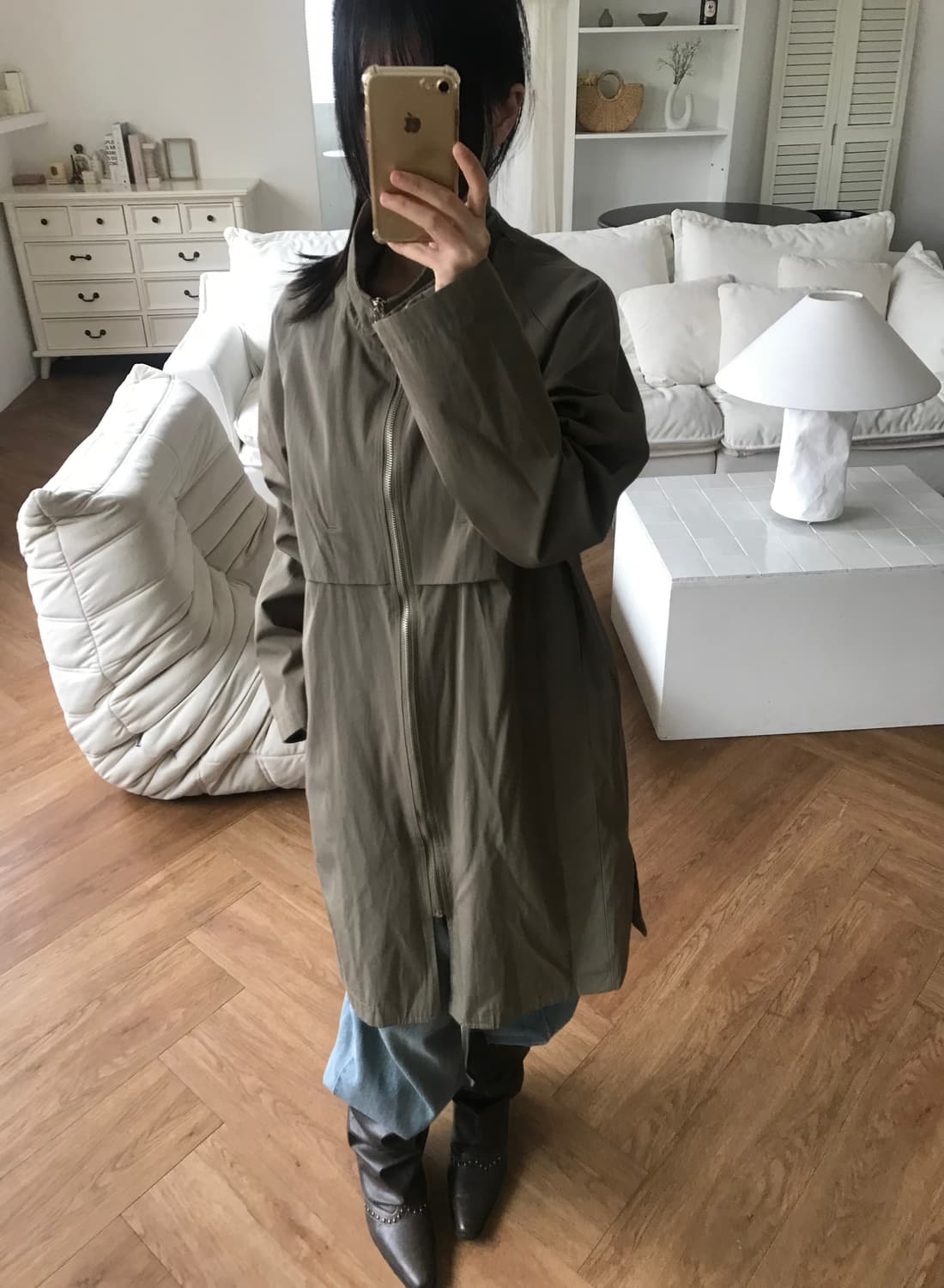 vintage trench zip coat 상품이미지1