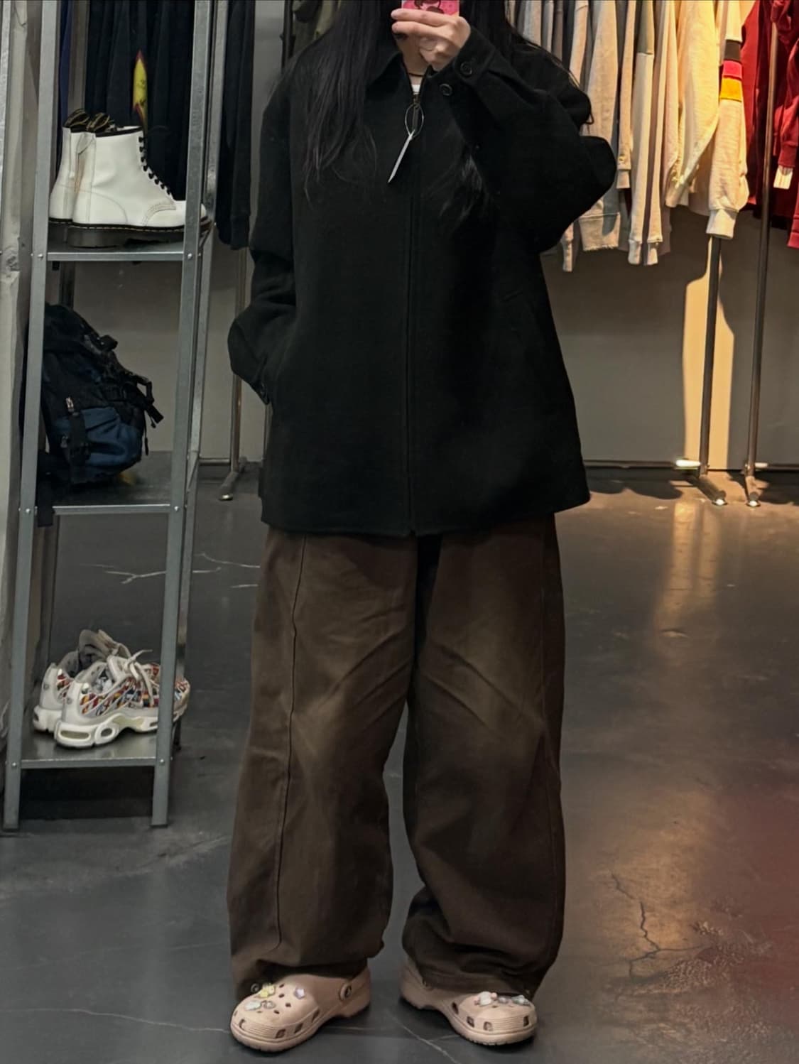 입생로랑 블랙 울 집업 자켓 A3210 상품이미지1