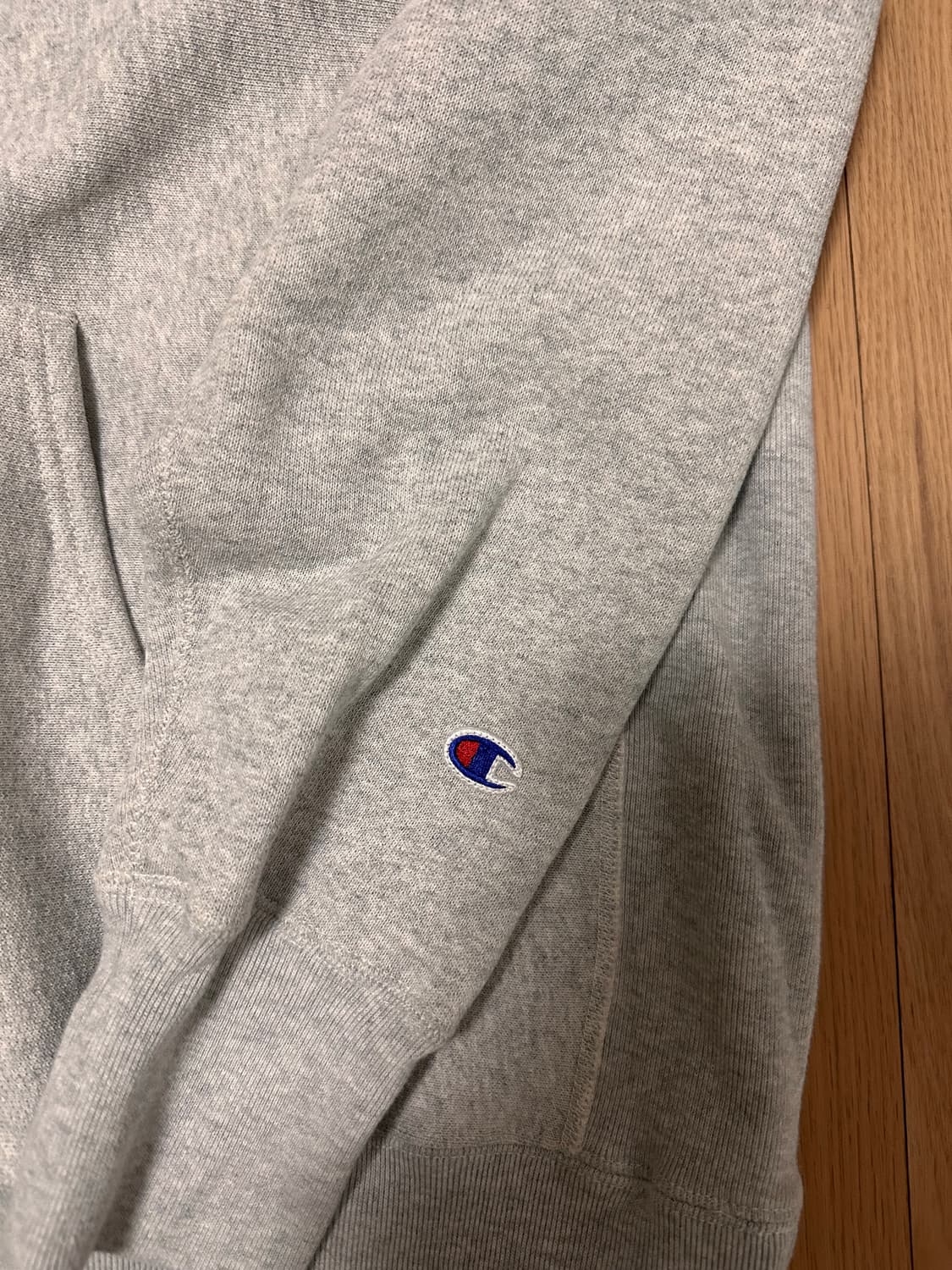 (새상품급!!) 챔피온 x 언디핏 그레이 후드티 L사이즈 상품이미지4