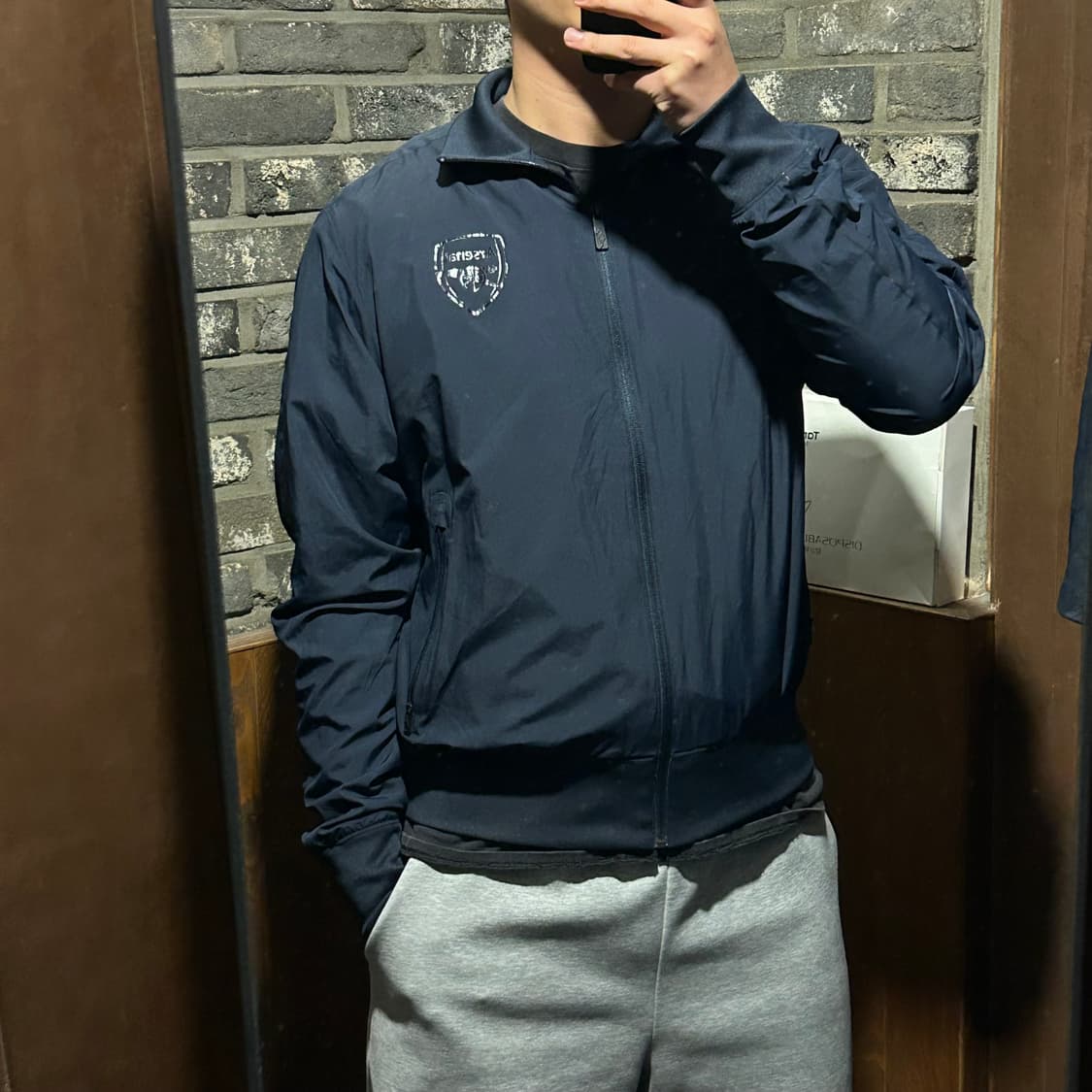 M) 아스날 바람막이 집업 점퍼 네이비 상품이미지9