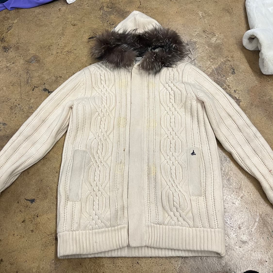 [정품/105] 빈폴 후드 짚업 니트 후드집업 b18 상품이미지3