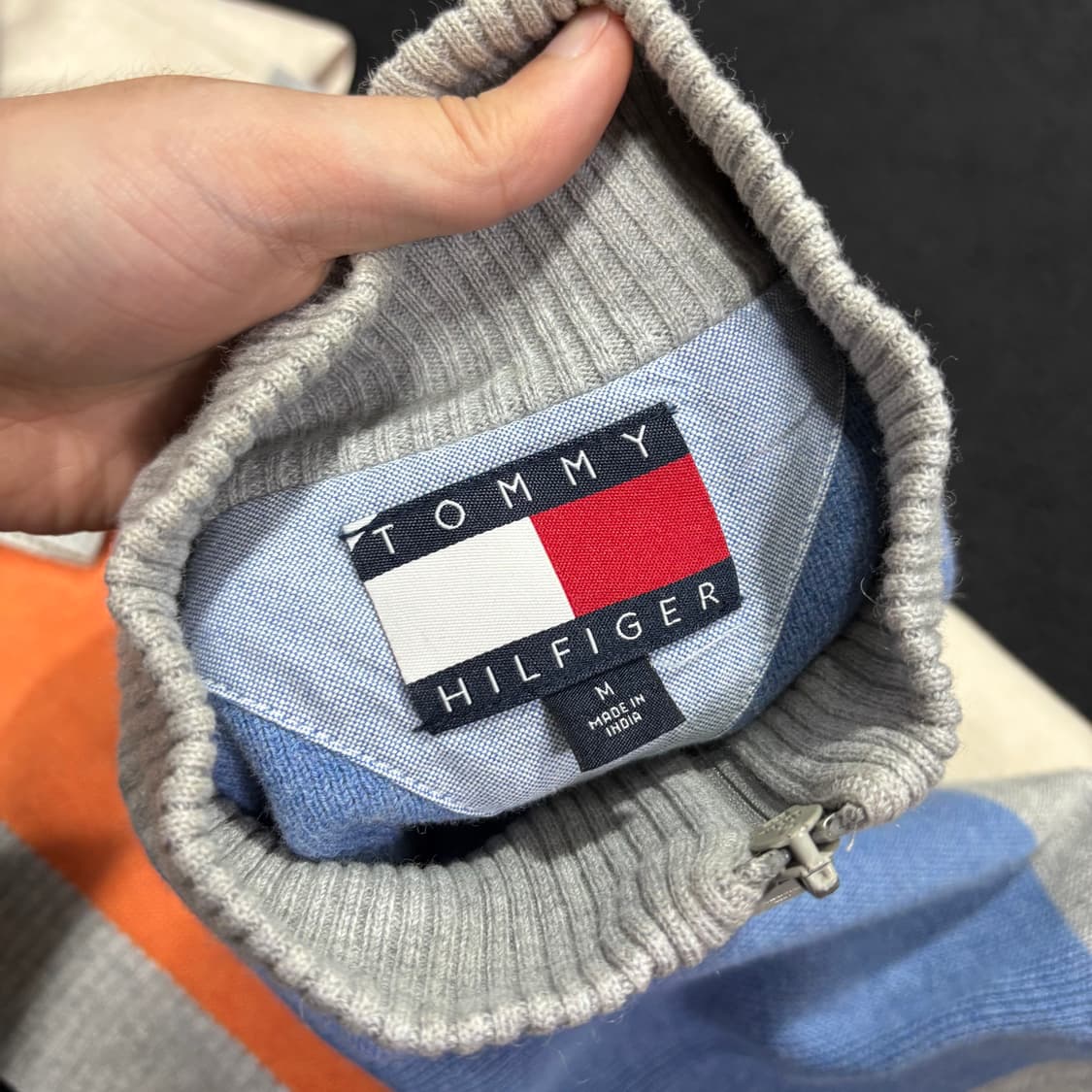 M 타미힐피거 하프집업 반집업 니트 상품이미지4