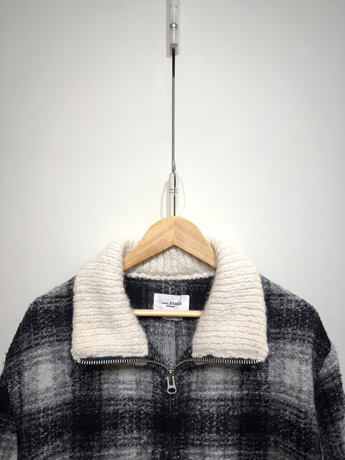 이자벨마랑 체크 알파카 자켓 상품이미지4