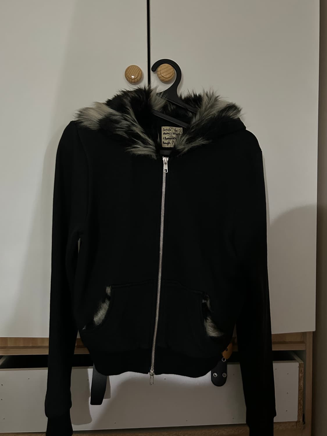 settle for moon 세틀포문 퍼 후드집업 상품이미지3