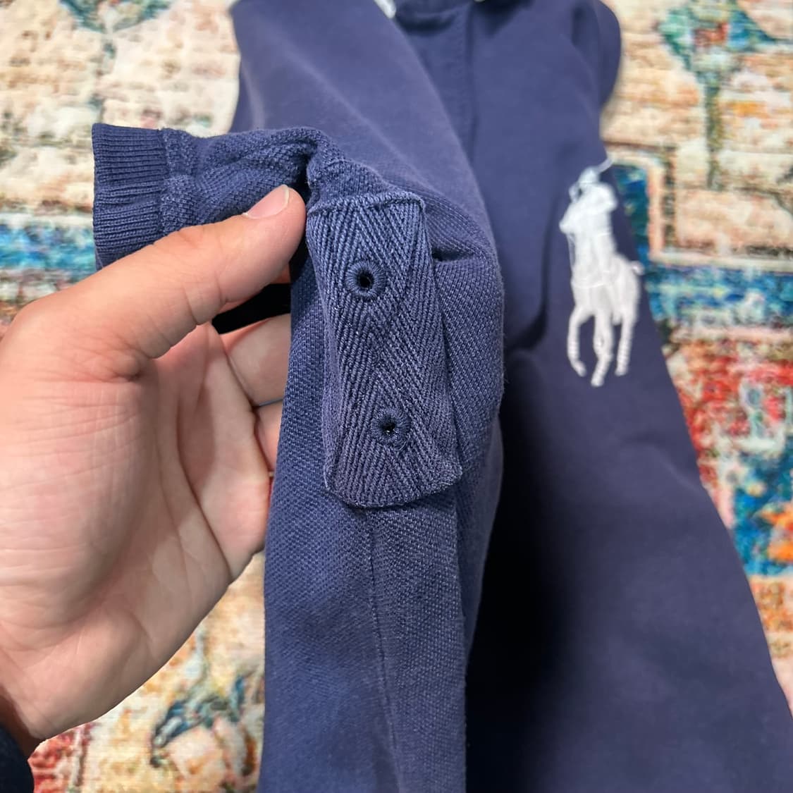 [M] 폴로 랄프로렌 빅포니 네이비 럭비 반팔티 상품이미지5