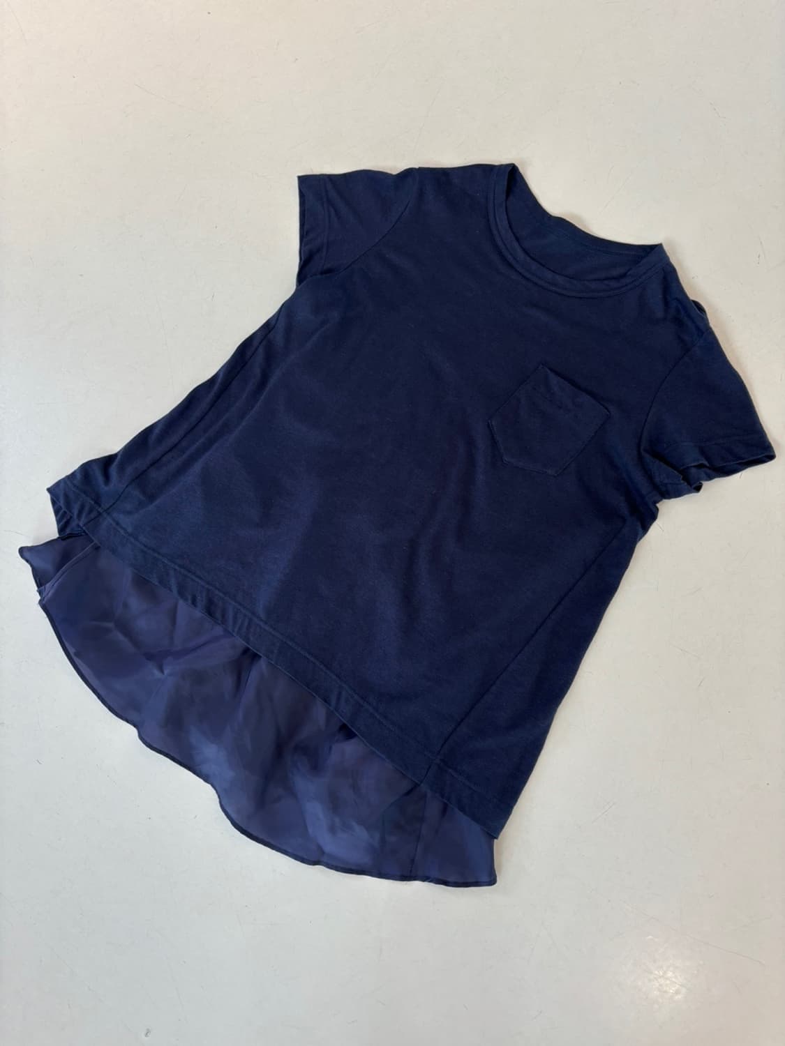 Sacai Linen Layered T 상품이미지3