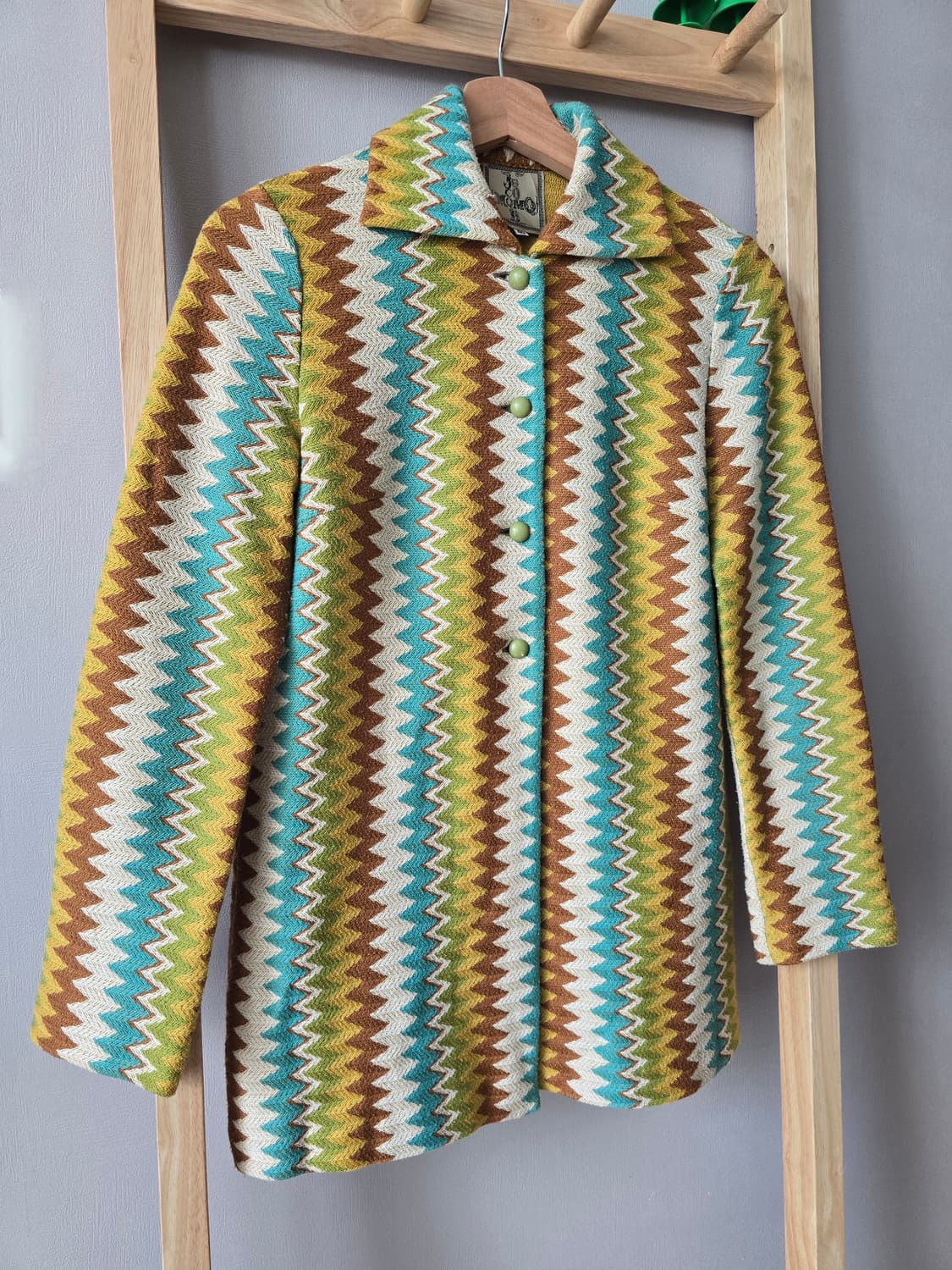 Jocomomola Zigzag Pattern Knit Jacket 상품이미지5