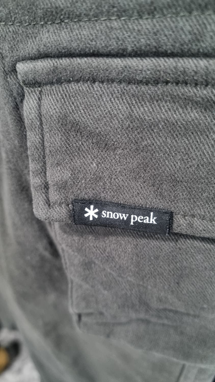 (snow peak) 차콜카키 기모 카고바지 30size 공용 상품이미지2