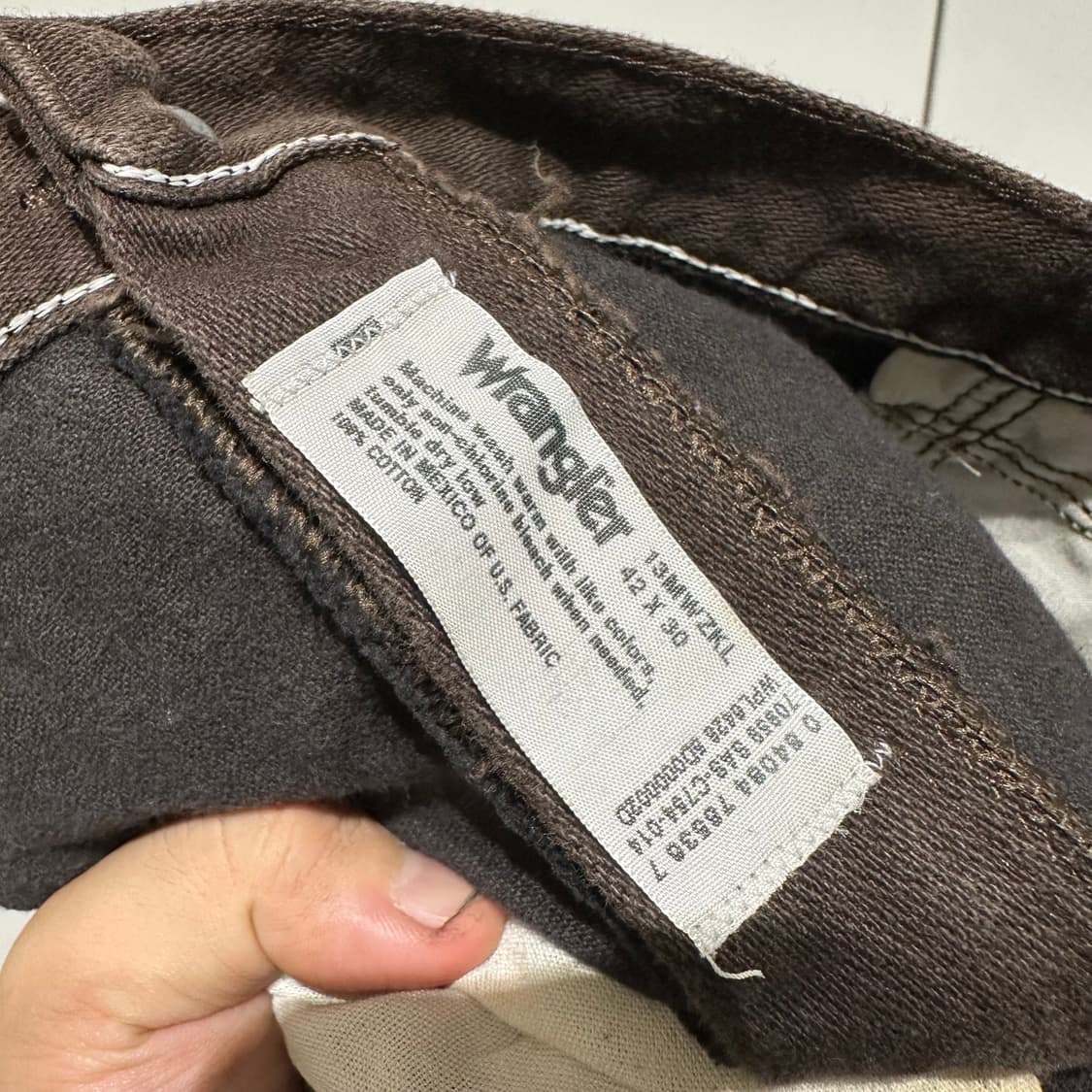 랭글러 브라운 데님팬츠 상품이미지5