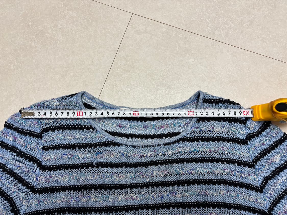 크리스찬 디올 스트라이프 반팔 니트 L사이즈 상품이미지9