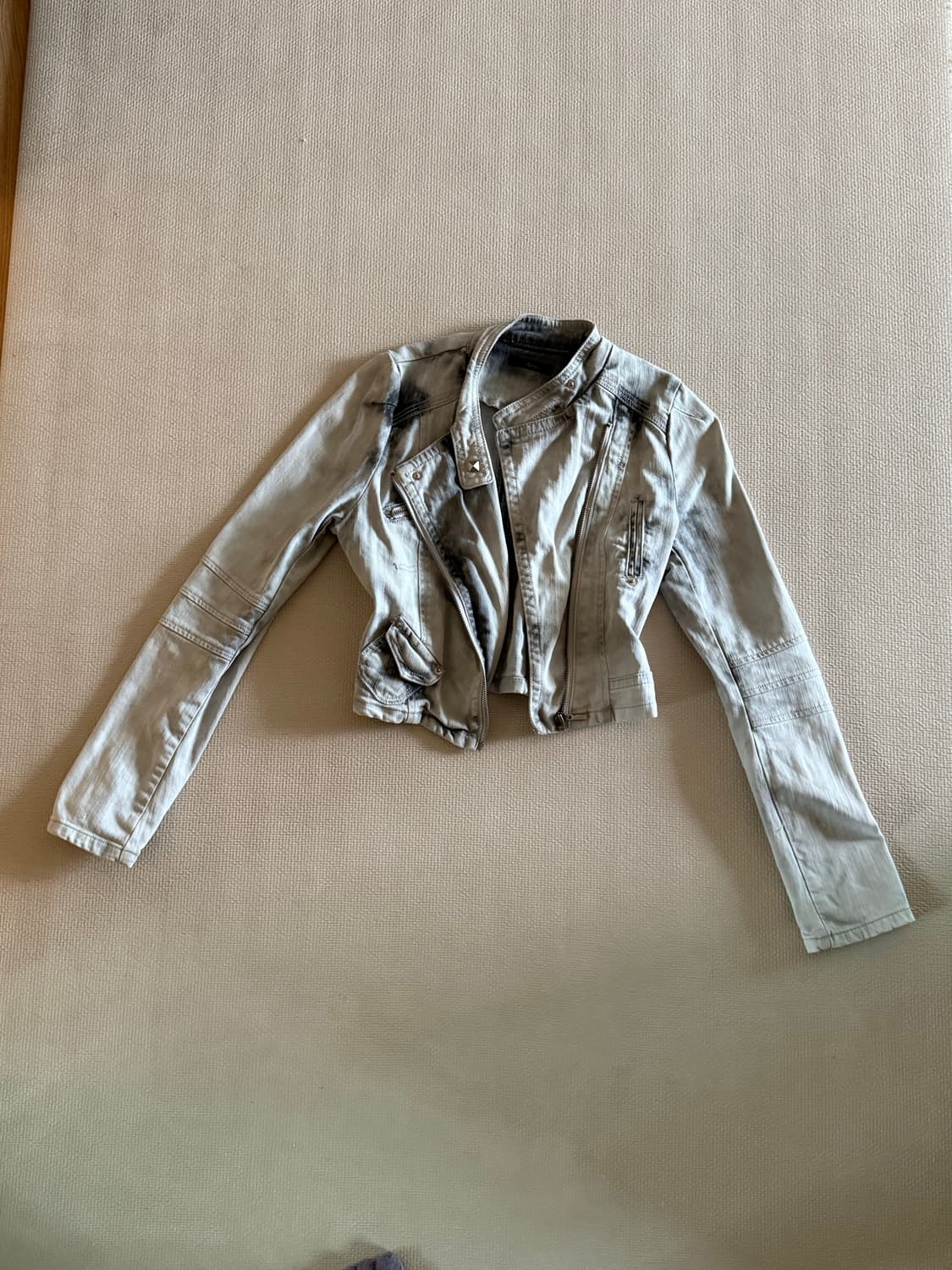 워싱 데님 자켓  상품이미지3