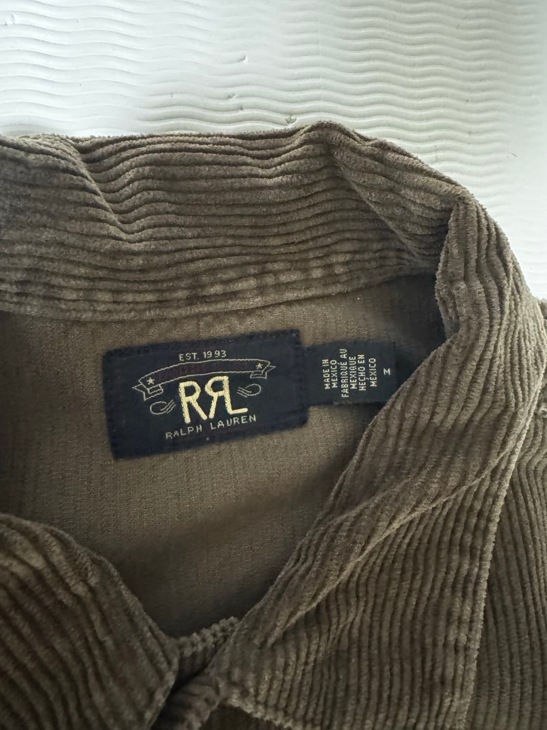 더블알엘 RRL 코듀로이 리페어 브라운 M 상품이미지2