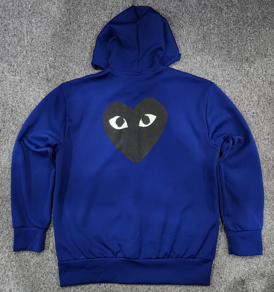 꼼데가르송 빅 블랙 하트 프린트 후드집업 XL 상품이미지2