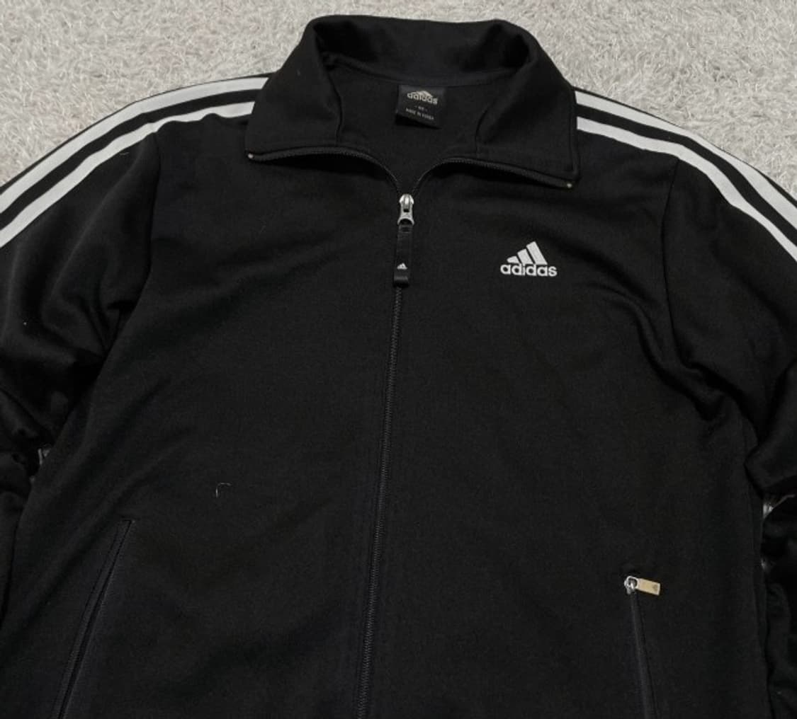아디다스 블랙 검흰 트랙탑 져지집업 95/M 상품이미지2