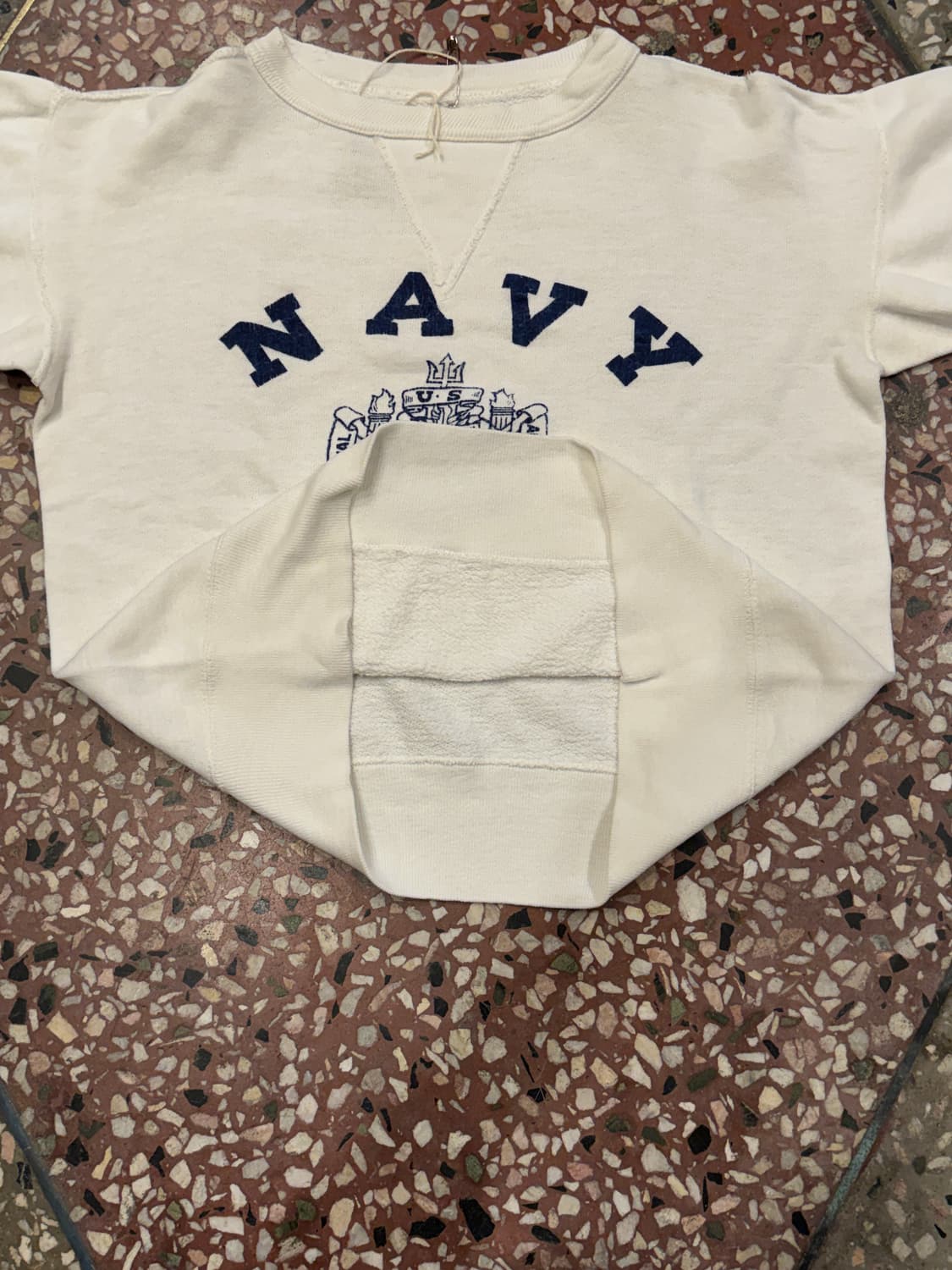 50s NAVY 플록 스웻 (36-38) 상품이미지6