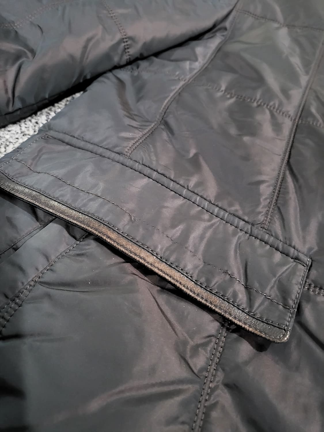 BASSO 옴므 패딩 코트 (내피 토끼털 )  상품이미지6