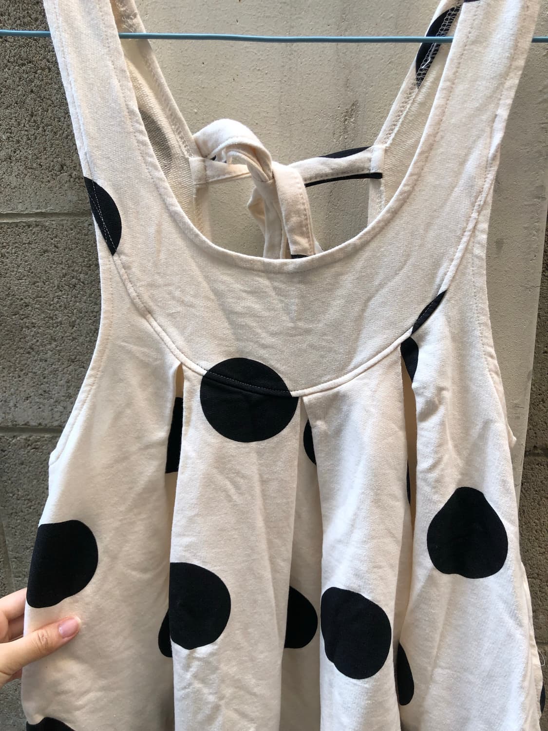 polka dot apron dress 상품이미지7