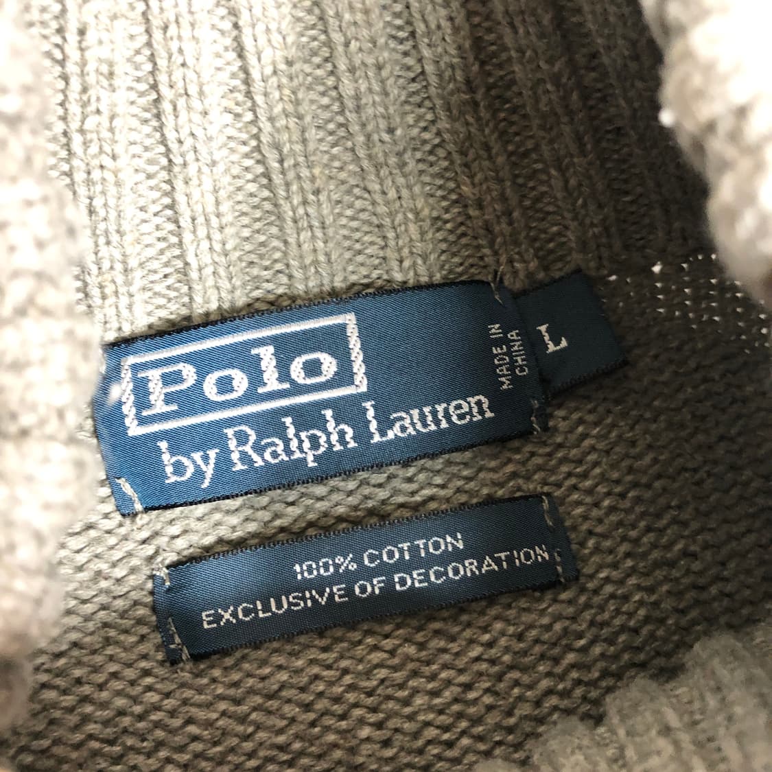폴로 랄프로렌 니트집업 L 상품이미지2
