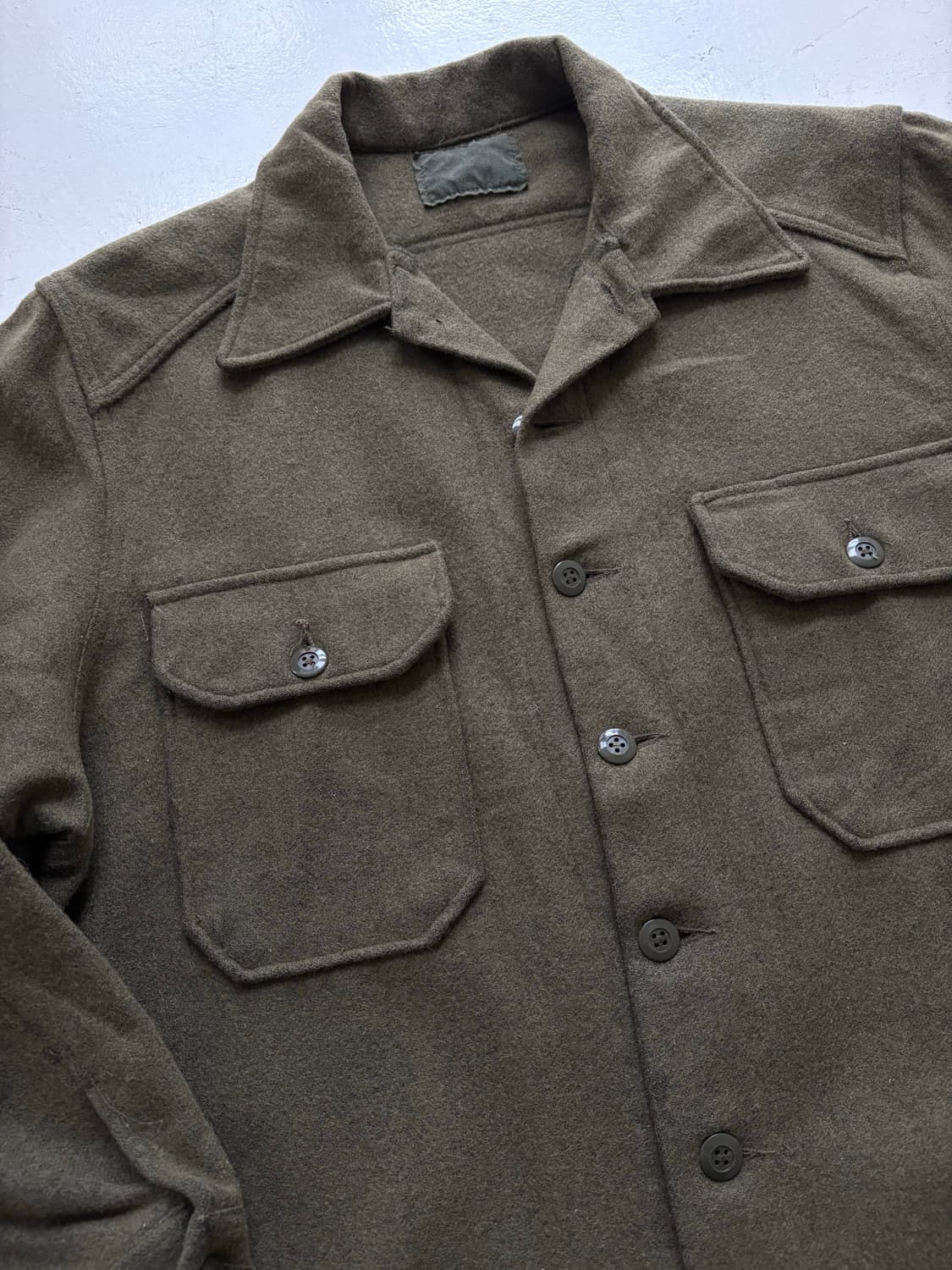 70-80’s Canadian Army og-108 Wool Shirt. 상품이미지3