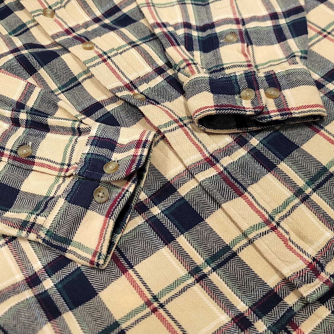 [105] 빈폴 베이지 멀티체크 빈티지 긴팔셔츠 상품이미지6