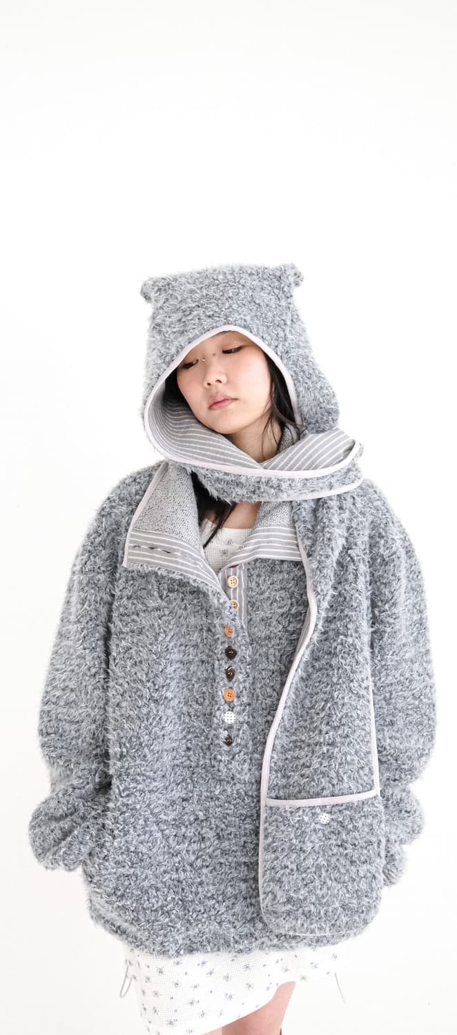 샵페어리 플리스 fluffy button fleece pullover 상품이미지1