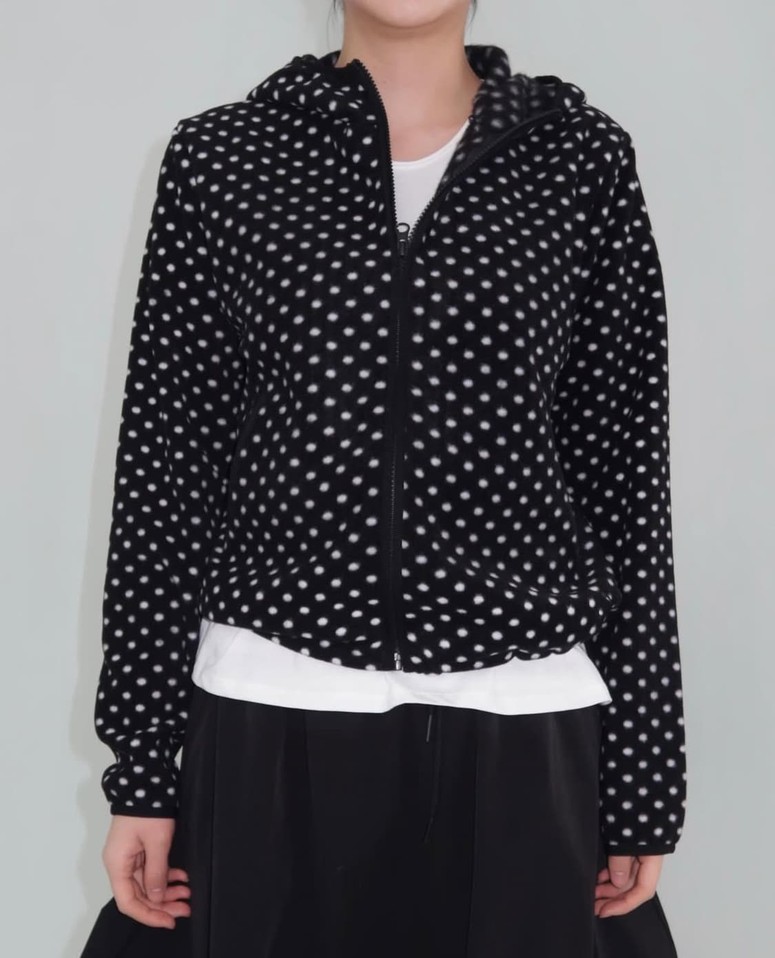 yue 도트 후리스 상품이미지1