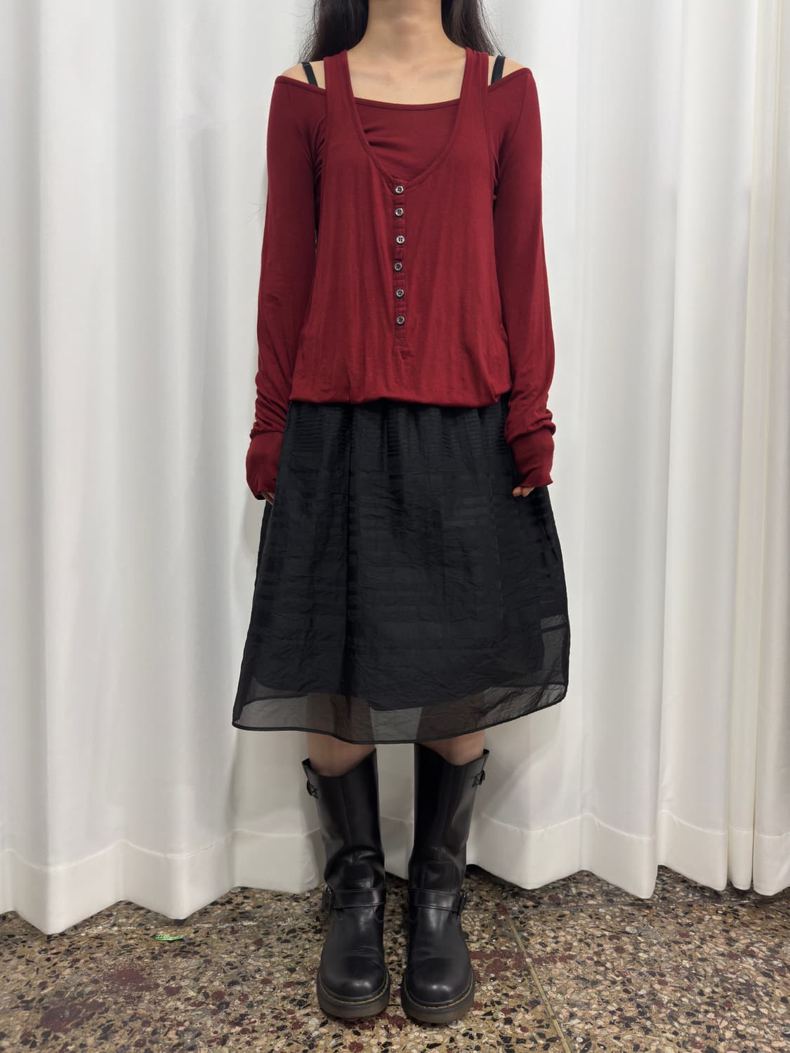 comme ca ism design midi skirt 상품이미지1