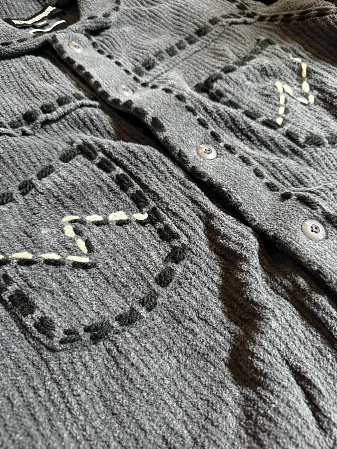 네이버후드 핑거린 phingerin 스티치 니트 가디건 100사이즈(M) 상품이미지8