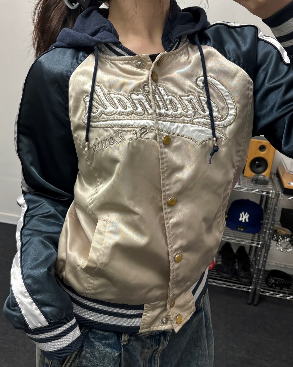 MLB 00s 카디널스 사틴 스타디움 자켓 상품이미지1