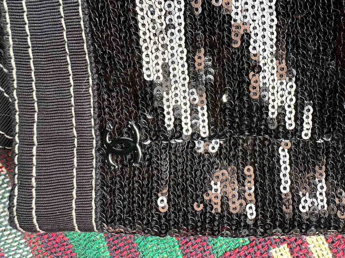 샤넬 블랙 스팽글 탑 44 상품이미지3