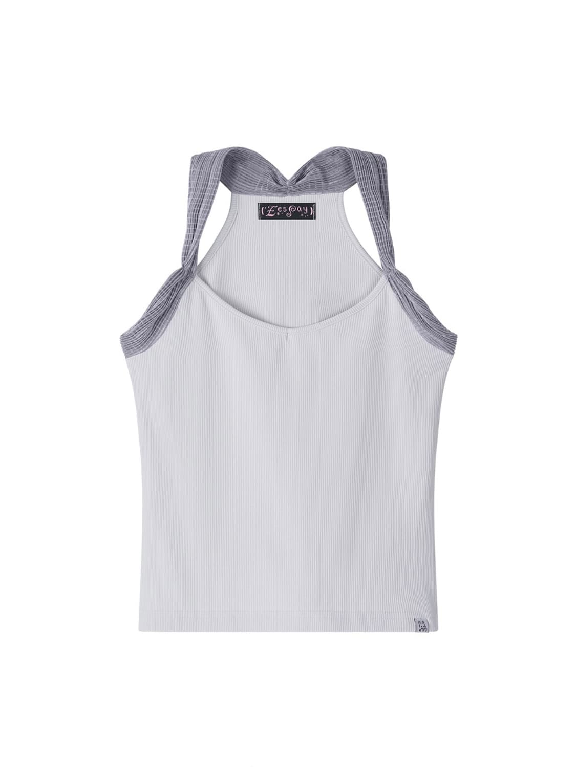 eessay CHU ~ SLEEVELESS TOP - LIGHT GRAY 상품이미지1