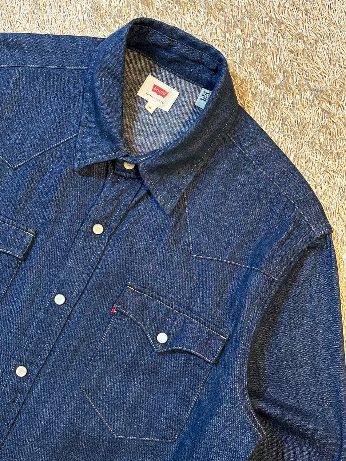 리바이스 LEVI'S 웨스턴 투포켓 데님 셔츠 중청 상품이미지2