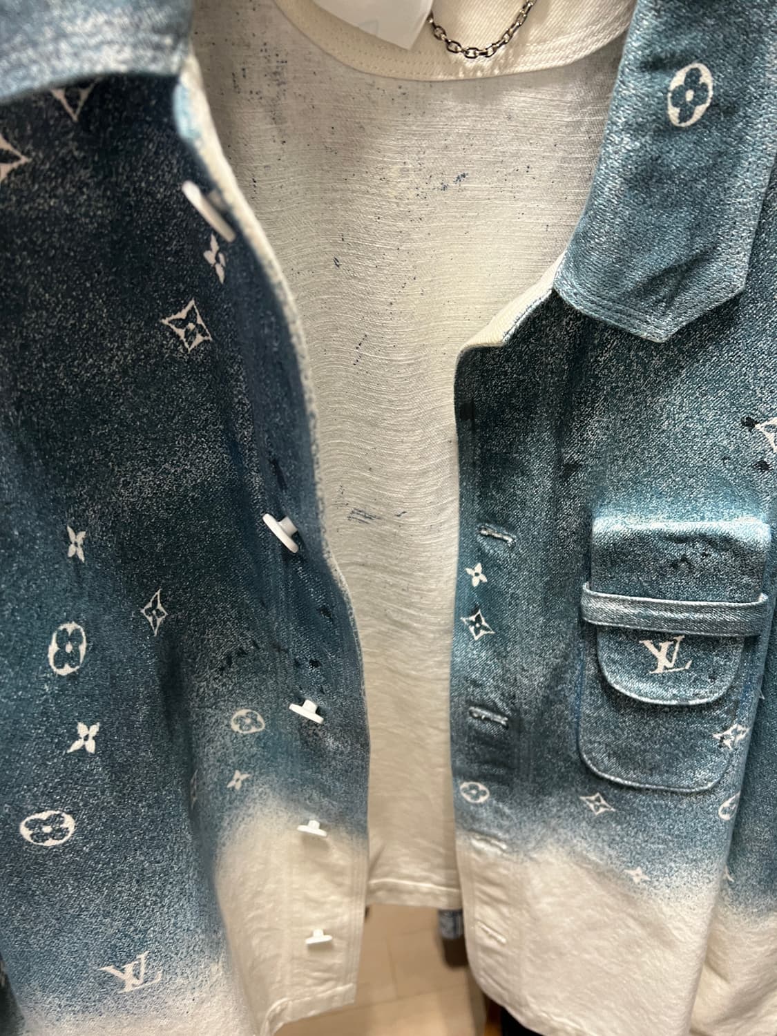 루이비통 워크웨어 모노그램 블루 셔츠 자켓 상품이미지3