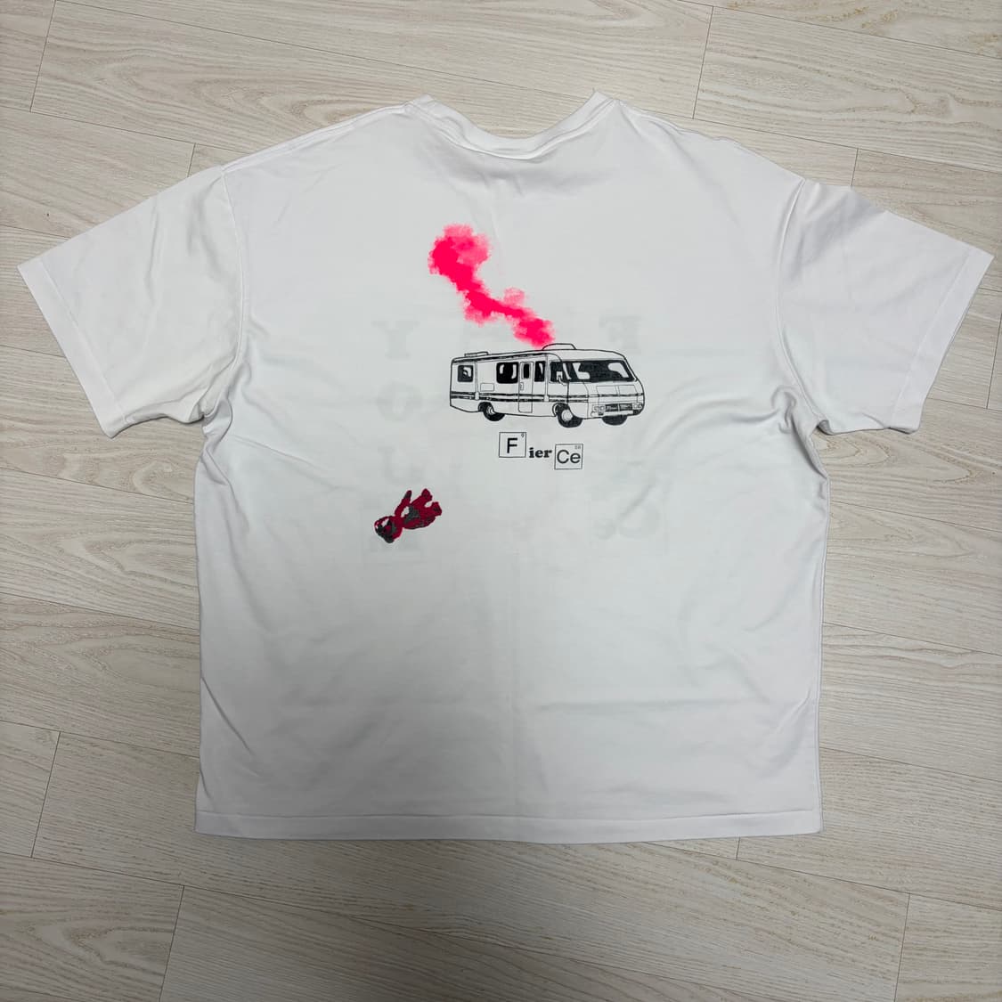 블랙아웃 피어스 브레이킹배드 화이트 티셔츠 m 상품이미지2