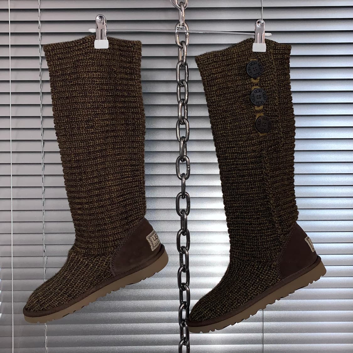 2000s 브라운 어그 카디 니트 부츠 상품이미지2