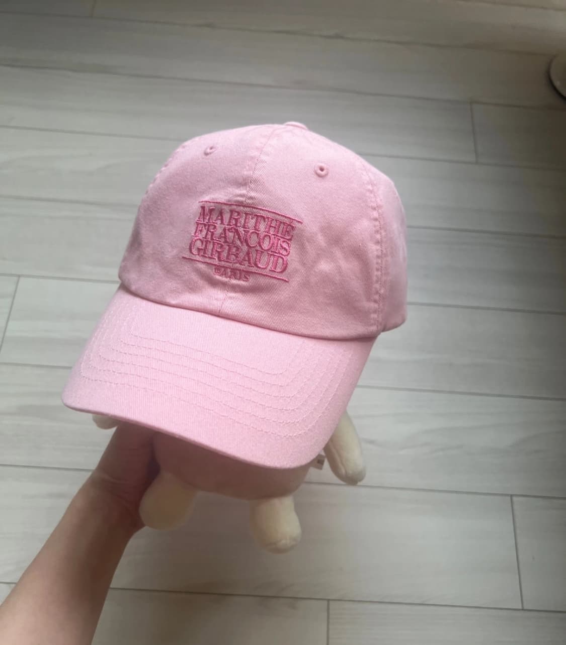 마리떼 스몰 클래식 로고 핑크볼캡 상품이미지1