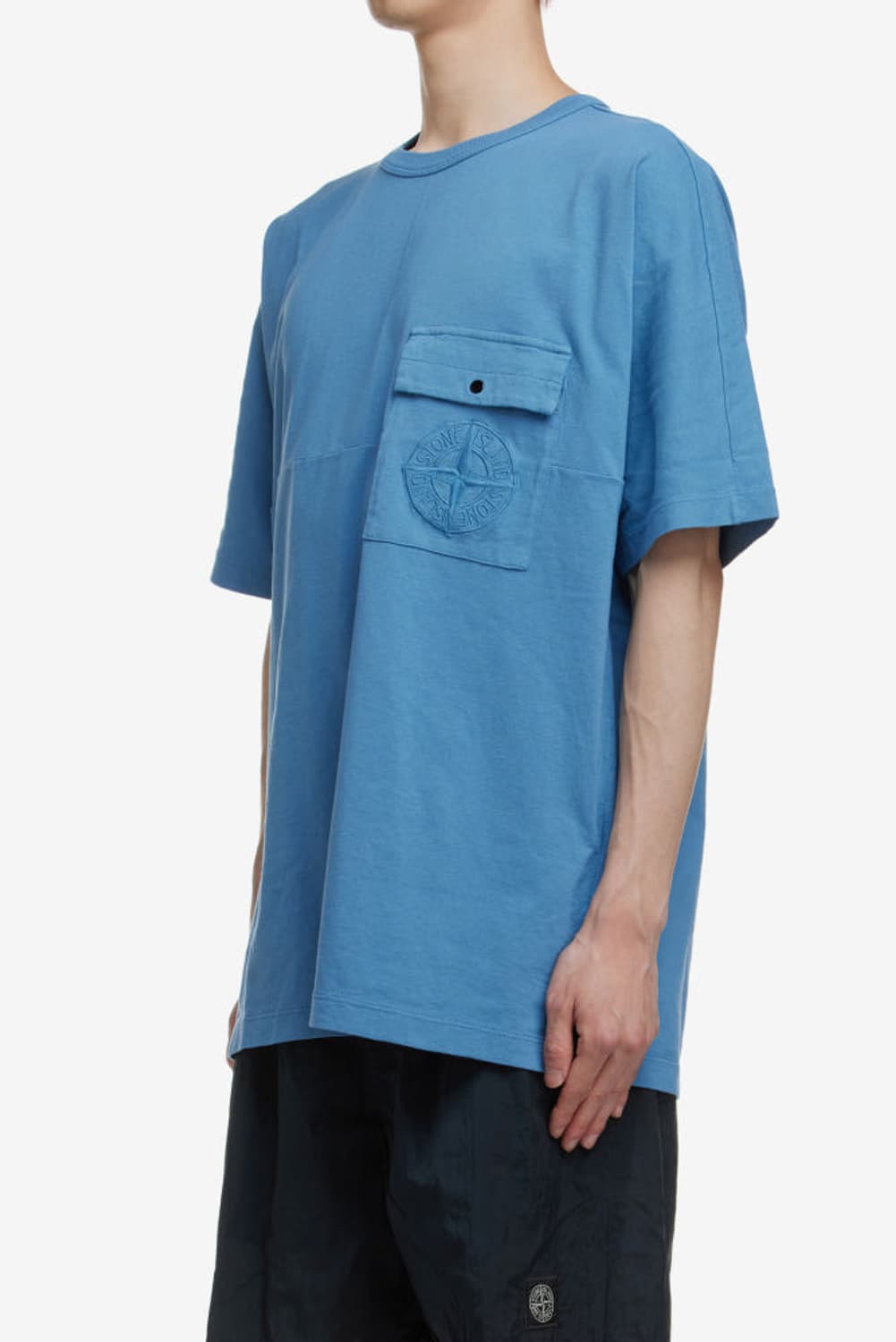 (새상품)스톤아일랜드 빅로고 포켓 반팔 티셔츠 L, XL 상품이미지2