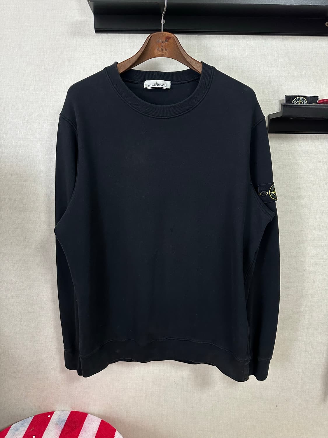 스톤아일랜드 맨투맨 블랙 Xxl  상품이미지1