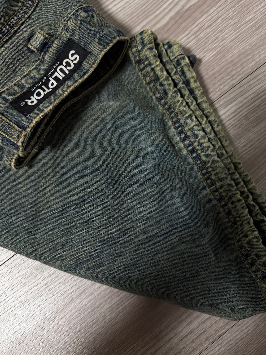 스컬프터 애시드 카고 조거 팬츠 빈티지 블루 상품이미지8