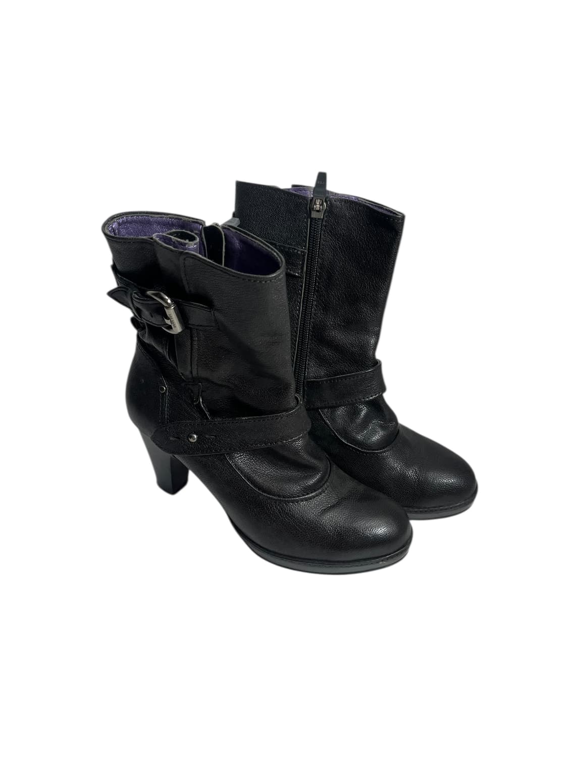 Anna sui 블랙 스트랩 힐 부츠 230 상품이미지1