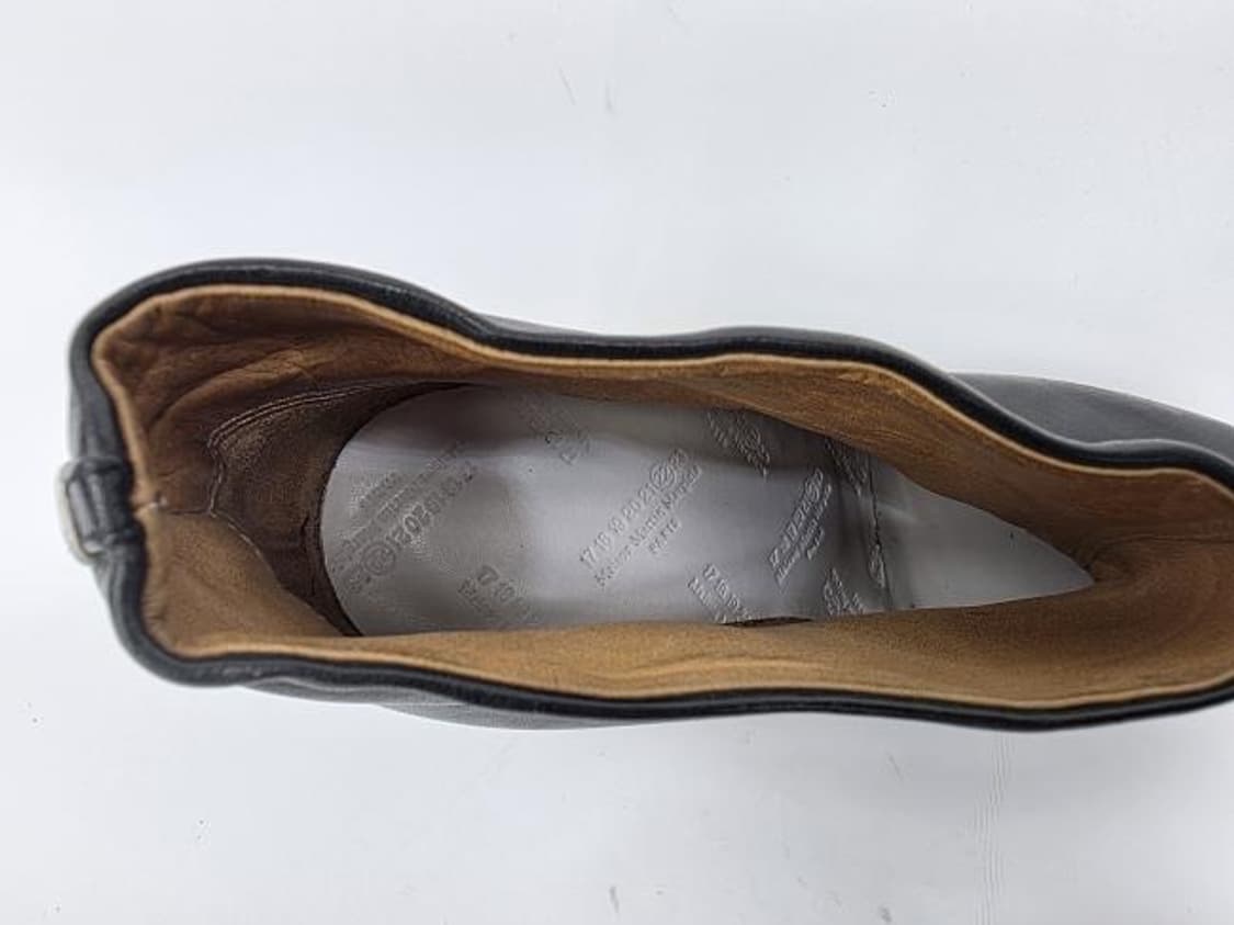 메종 마르지엘라 라인22 블랙 가죽 앵클부츠 상품이미지4