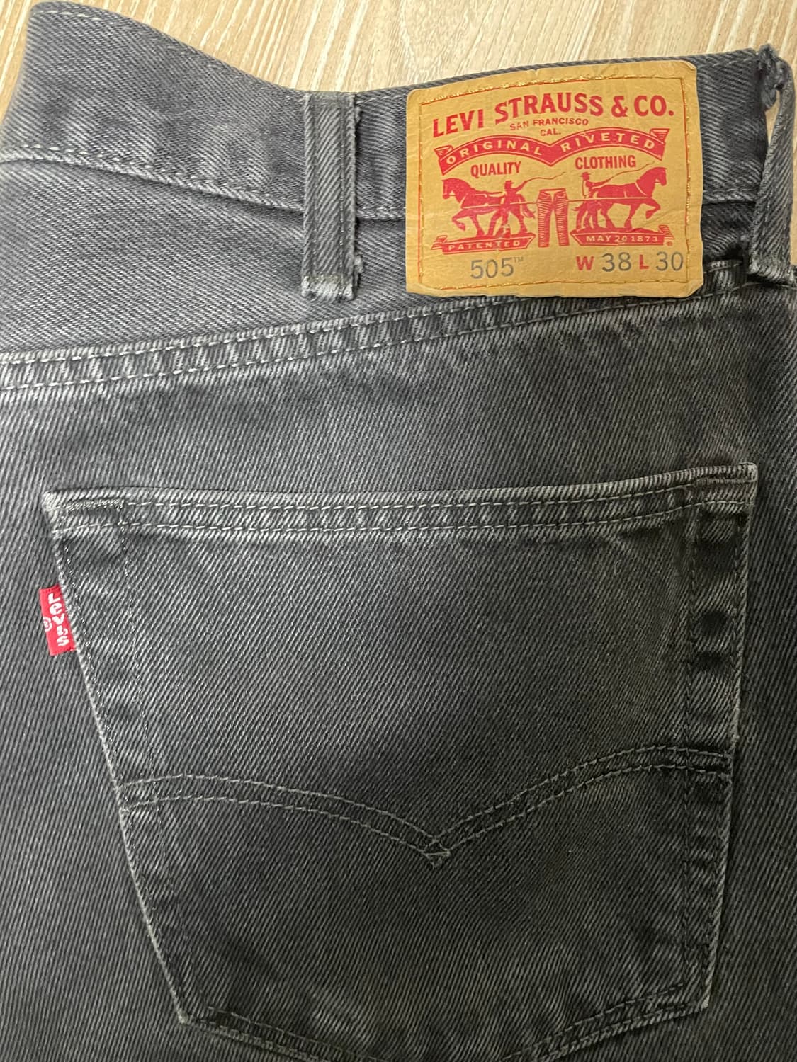 리바이스505 흑청 38 상품이미지4