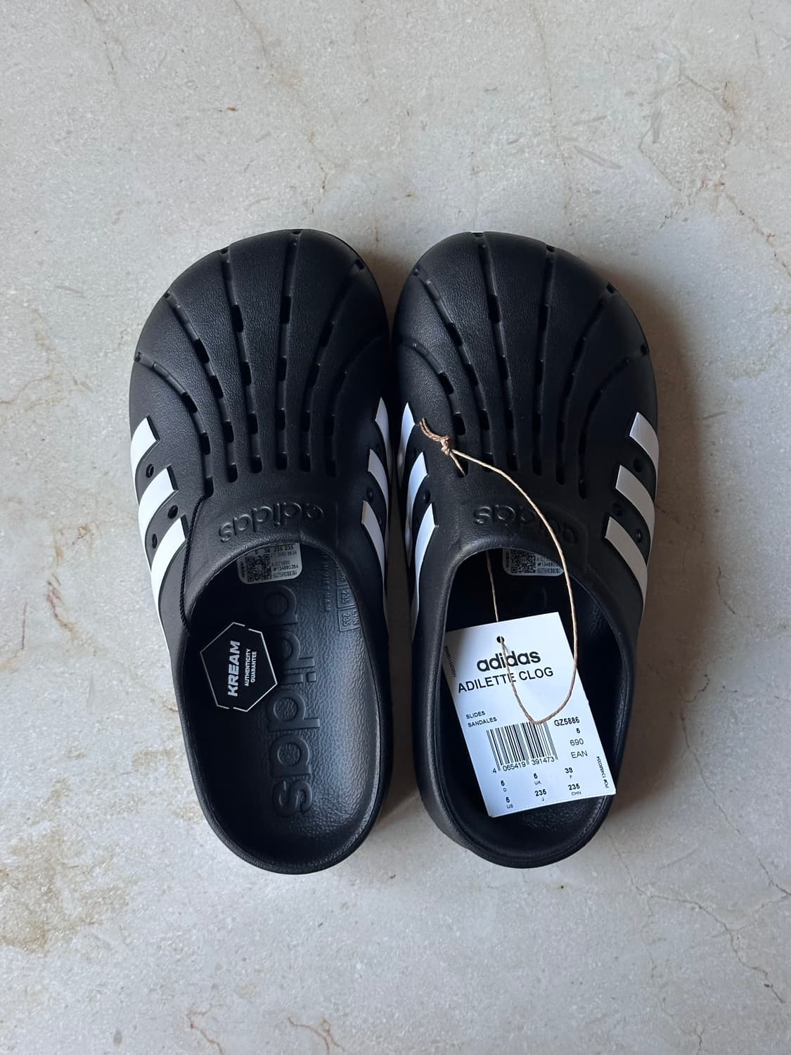 아디다스 아딜렛 클로그 슬리퍼 블랙 235 상품이미지1