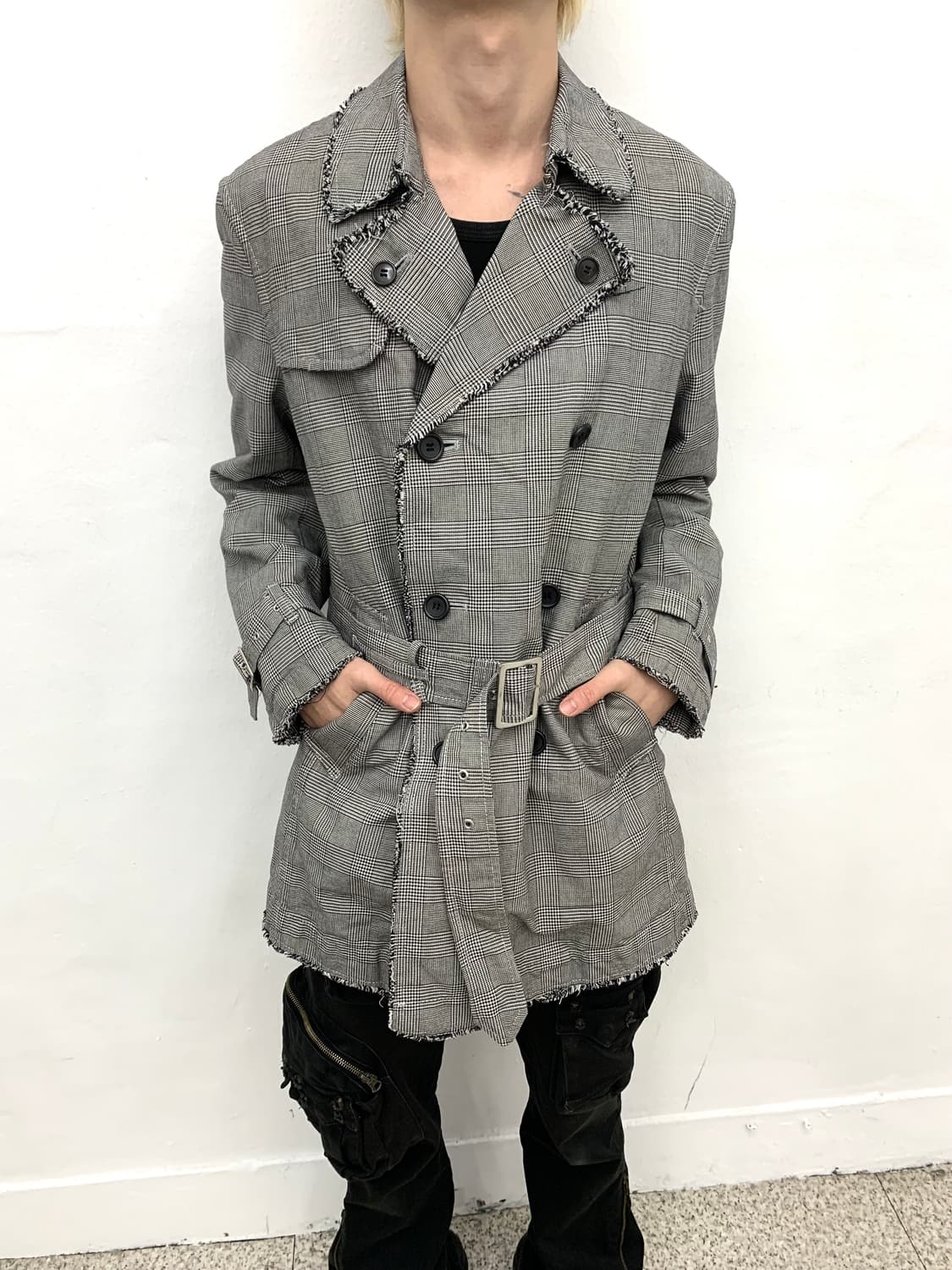 PPFM grunge mood check pattern coat  상품이미지2